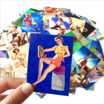 Aliauto 100pcs/pack Retro Sexy Girl Art Graffiti Car Sticker Classical Waterproof Not Repeat Trolley Case Helmet Guitar Decal
Aliauto 100pcs/pack Retro Sexy Girl Art Graffiti Car Sticker Classical Waterproof Not Repeat Trolley Case Helmet Guitar Decal