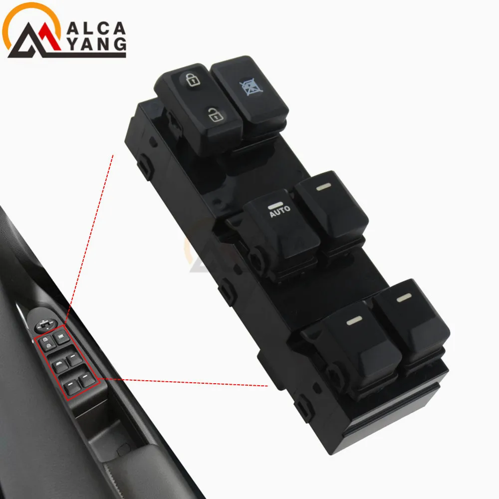 Malcayang Car Switch With Red Light For KIA Sportage Front Left Glass Lift Control Button Glass Master Switch 93570-3W600WK
Malcayang Car Switch With Red Light For KIA Sportage Front Left Glass Lift Control Button Glass Master Switch 93570-3W600WK