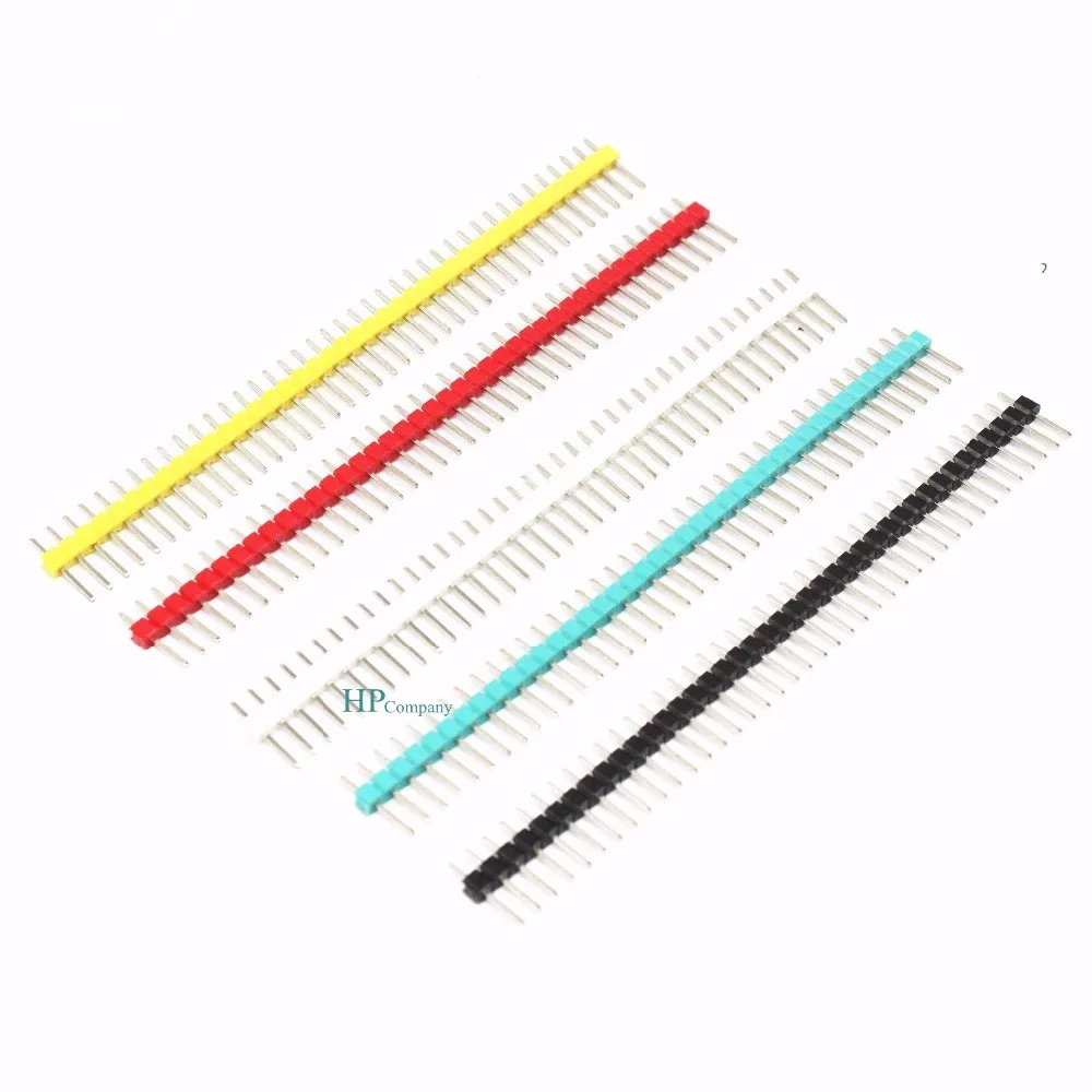 10PCS 40 Pin 1x40 Single Row Male 2.54 Breakable Pin Header Connector Strip white/black/red/blue/green/yellow
10PCS 40 Pin 1x40 Single Row Male 2.54 Breakable Pin Header Connector Strip white/black/red/blue/green/yellow
