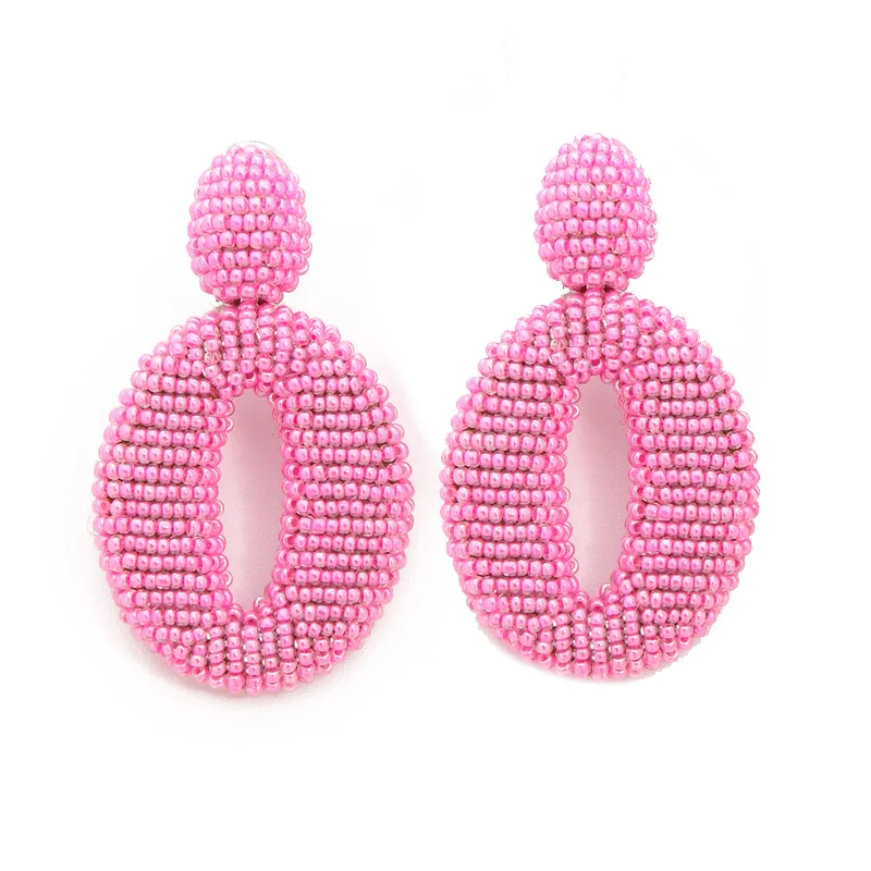 Dream-it-possible bohemia flower 2018 new designer name fancy handmade pink bead drop statement big clip on earring for woman
Dream-it-possible bohemia flower 2018 new designer name fancy handmade pink bead drop statement big clip on earring for woman