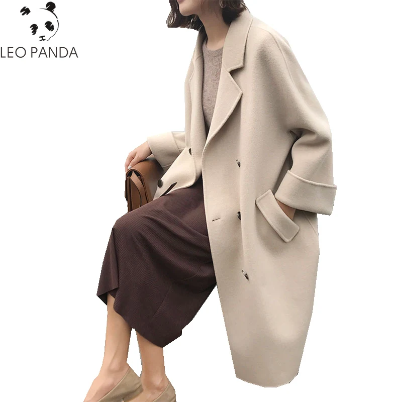 Autumn Winter New Women V-Neck Double Breasted Drop Shoulder Wool Coat Female Fashion Temperament Comfortable Tweet Coat ZX1333
Autumn Winter New Women V-Neck Double Breasted Drop Shoulder Wool Coat Female Fashion Temperament Comfortable Tweet Coat ZX1333
