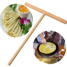 1 conjunto de madeira t carta ferramenta de cozinha vara suave panqueca fabricante ovo pan flip antiaderente cozimento casa acessórios cozinha(China)