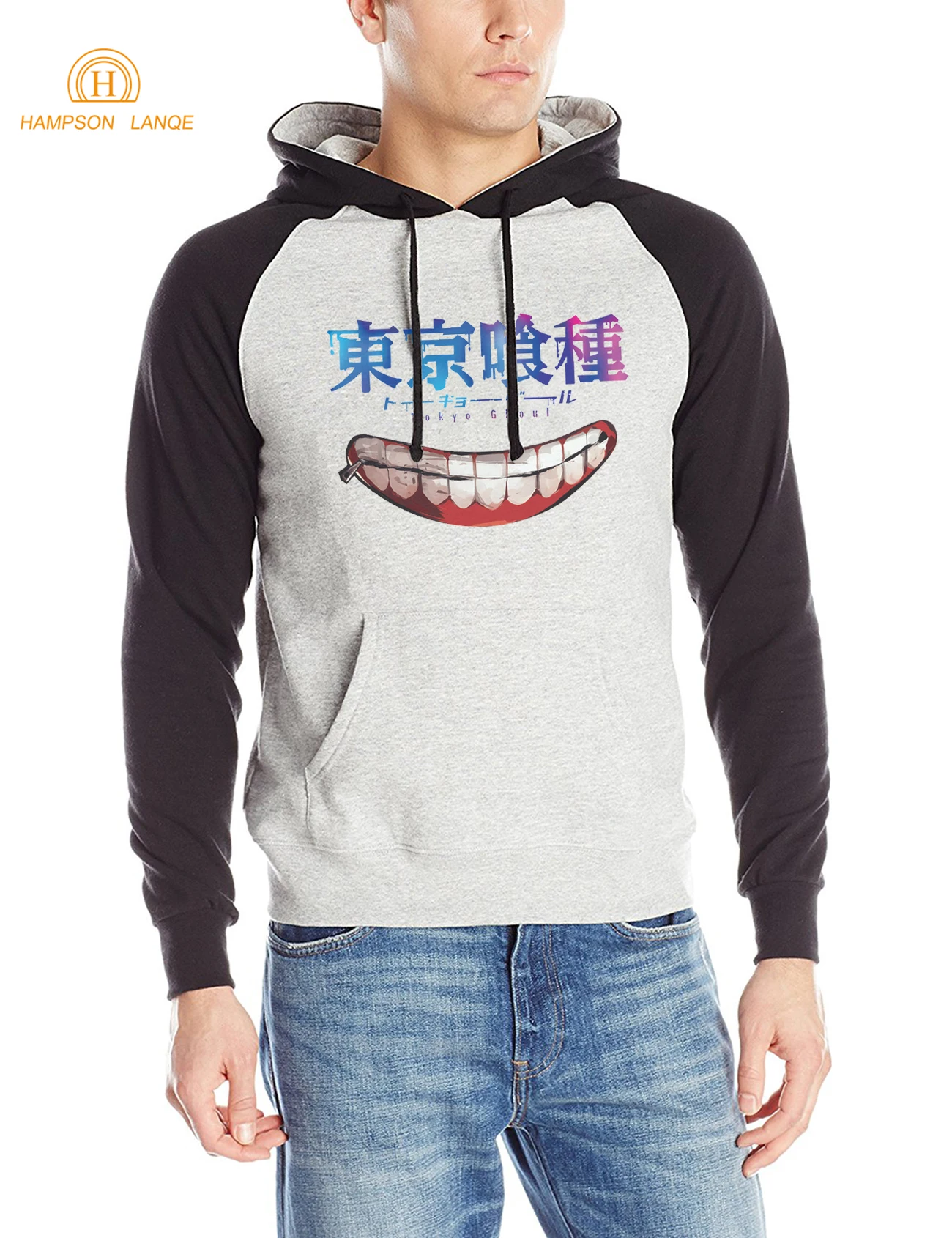 Японский Аниме Tokyo Ghoul Ken Kaneki Harajuku мужской теплый флисовый свитшот с капюшоном на