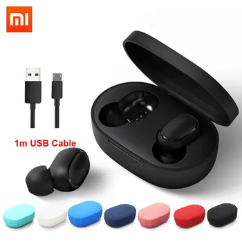 Xiaomi Redmi Airdots Earphone Bluetooth 5.0 Wireless Noise Reduction Headset With Microphone Ear Hook Earbuds AI Control
Xiaomi Redmi Airdots Earphone Bluetooth 5.0 Wireless Noise Reduction Headset With Microphone Ear Hook Earbuds AI Control