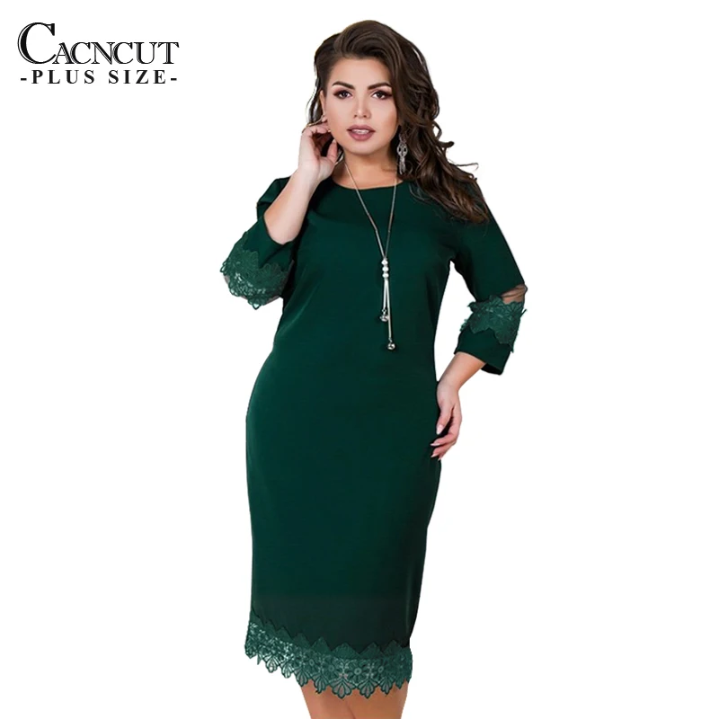CACNCUT 2019 Spring Plus Size Lace Dress Women 5XL 6XL Casual Large Big Size Mesh Dress Office Lady Elegant Party Bodycon Dress
CACNCUT 2019 Spring Plus Size Lace Dress Women 5XL 6XL Casual Large Big Size Mesh Dress Office Lady Elegant Party Bodycon Dress