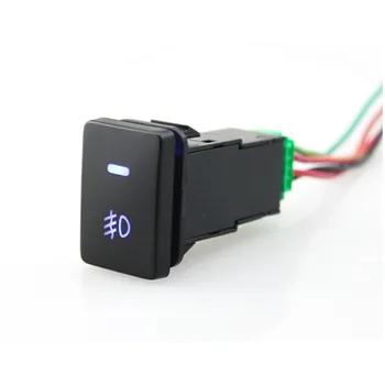 1 pcs 5 pin Blue LED Fog Lights Push Switch with Connector Wire fit for Style Toyota 20*32 mm
1 pcs 5 pin Blue LED Fog Lights Push Switch with Connector Wire fit for Style Toyota 20*32 mm