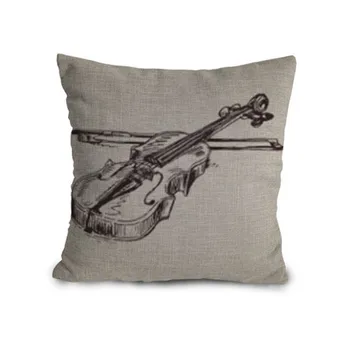 Simple Style Line Drawing Violin Printed Cushion Cover with Hidden Zipper decorative pillows cushion45x45cm
Simple Style Line Drawing Violin Printed Cushion Cover with Hidden Zipper decorative pillows cushion45x45cm