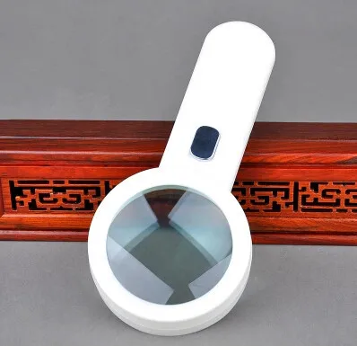 10X 65mm Illuminated Household Office Reading Magnifier Dedicated Handheld Magnifying Glass Loupe with LED Lights for Field Test
10X 65mm Illuminated Household Office Reading Magnifier Dedicated Handheld Magnifying Glass Loupe with LED Lights for Field Test