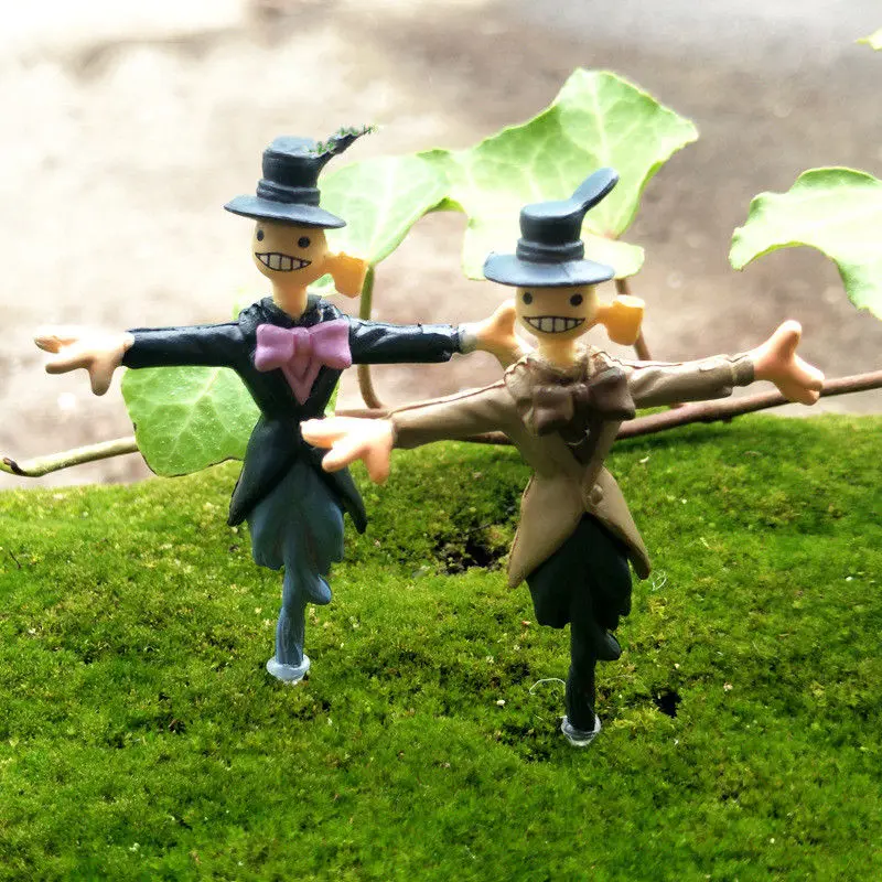 2pcs Studio Ghibli Howl/'s Moving Castle Figure Kabu Scarecrow Toy Home Decor