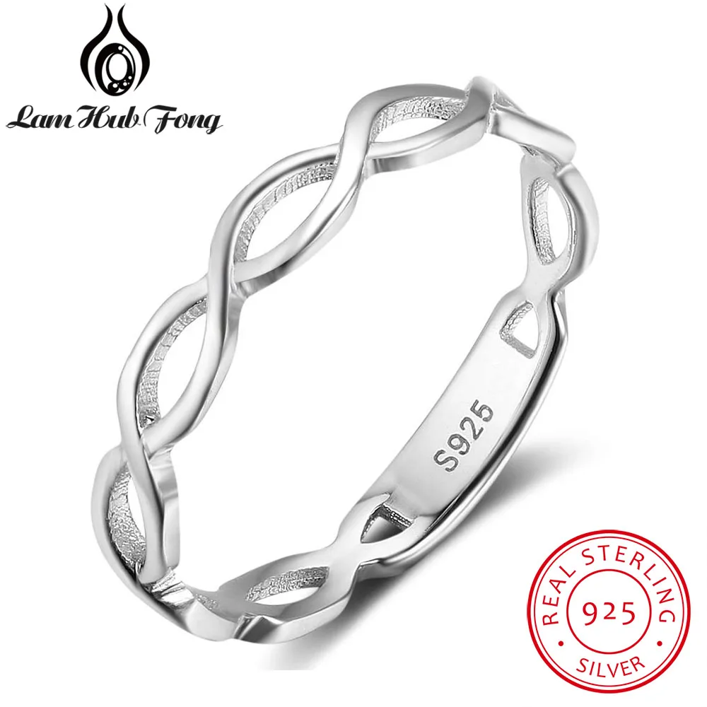 Genuine 925 Sterling Silver Twisted Design Rings Simple Infinity Endless Love Finger Ring Jewelry Gifts For Woman (Lam Hub Fong)
Genuine 925 Sterling Silver Twisted Design Rings Simple Infinity Endless Love Finger Ring Jewelry Gifts For Woman (Lam Hub Fong)