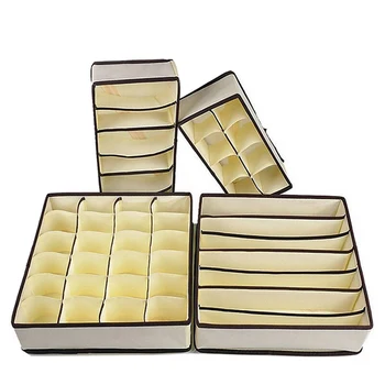 4pcs Multi-size Bra Underwear Organizer Foldable Home Storage Box Non-woven Wardrobe Drawer Closet Organizer For Scarfs Socks 15
4pcs Multi-size Bra Underwear Organizer Foldable Home Storage Box Non-woven Wardrobe Drawer Closet Organizer For Scarfs Socks 15