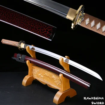 Genuine Kawashima Sword ZSBF-028 Handmade Japanese Katana 1060 Carbon Steel Full Tang Razor Sharp Colors Sheath- Real Blade
Genuine Kawashima Sword ZSBF-028 Handmade Japanese Katana 1060 Carbon Steel Full Tang Razor Sharp Colors Sheath- Real Blade