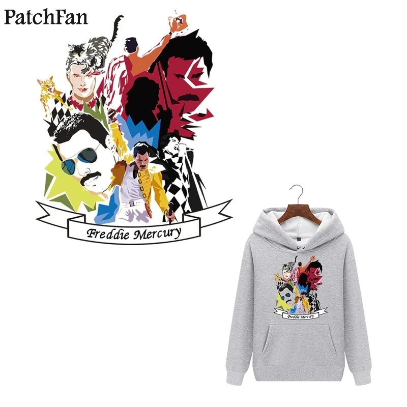 20pcs/lot Patchfan Freddie Mercury Ironing Transfers Patches Heat Press Stickers for Family DIY Applique for Parent childs A1753
20pcs/lot Patchfan Freddie Mercury Ironing Transfers Patches Heat Press Stickers for Family DIY Applique for Parent childs A1753