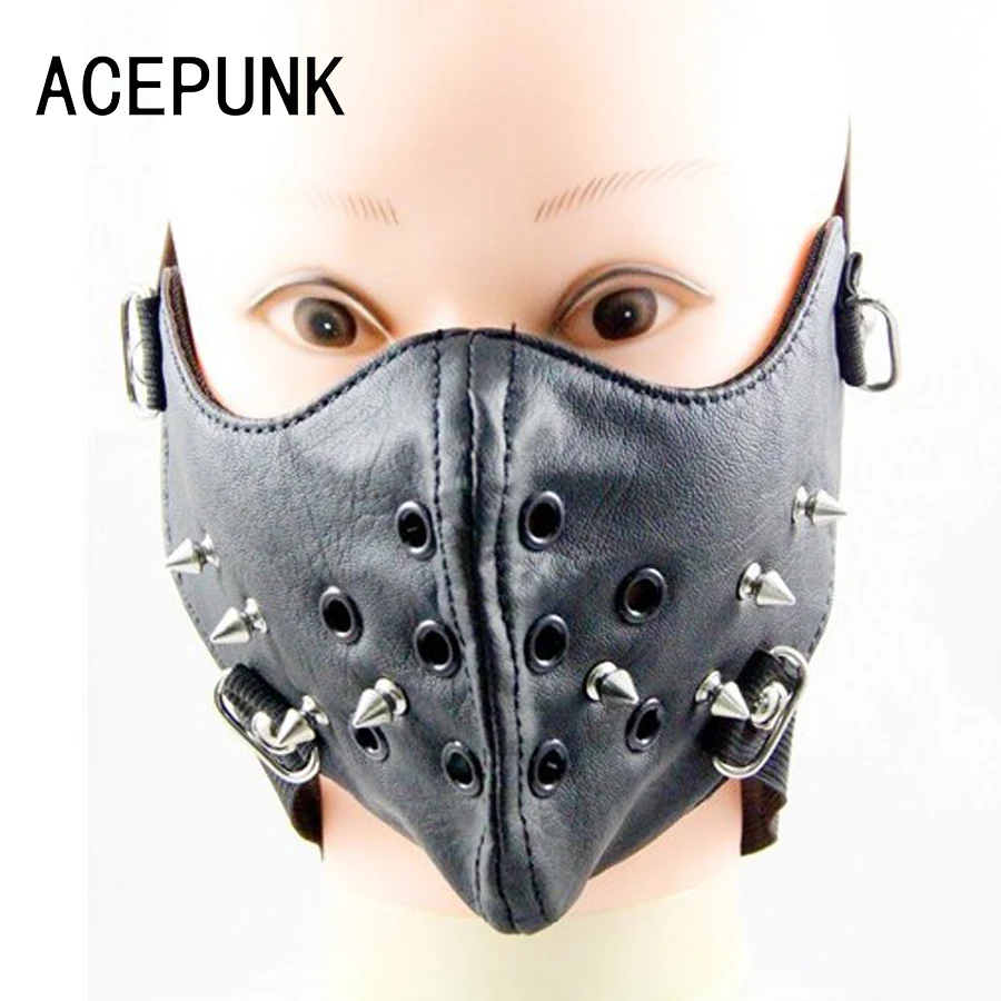 Fashion Show Rivets Harley Mask 2019 New Rock Non-Mainstream Mask Men'S Personality Motorcycle Mask Punk Perform Party Jewelry
Fashion Show Rivets Harley Mask 2019 New Rock Non-Mainstream Mask Men'S Personality Motorcycle Mask Punk Perform Party Jewelry