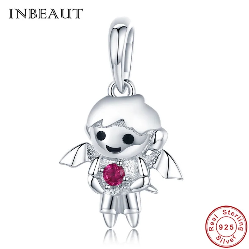 INBEAUT Elegant Bracelet 925 Sterling Silver Cute Little Red Cubic Zirconia Boy Devil Charm Beads for Pendants Neckalce Women
INBEAUT Elegant Bracelet 925 Sterling Silver Cute Little Red Cubic Zirconia Boy Devil Charm Beads for Pendants Neckalce Women