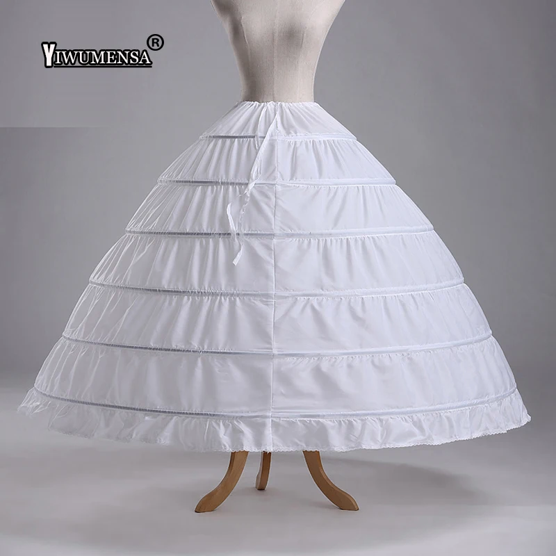 New Lace Edge 6 Hoops Petticoats Bustle for Ball Gown Wedding Dresses Underskirt Bridal Accessories Bridal Crinolines 2018
New Lace Edge 6 Hoops Petticoats Bustle for Ball Gown Wedding Dresses Underskirt Bridal Accessories Bridal Crinolines 2018