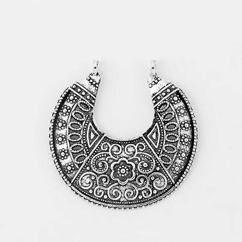 8pcs Antique Silver Embossed Flower Aztec Semicircle Charms Pendant Fashion Drop Dangle Earring Jewelry Accessories Findings
8pcs Antique Silver Embossed Flower Aztec Semicircle Charms Pendant Fashion Drop Dangle Earring Jewelry Accessories Findings
