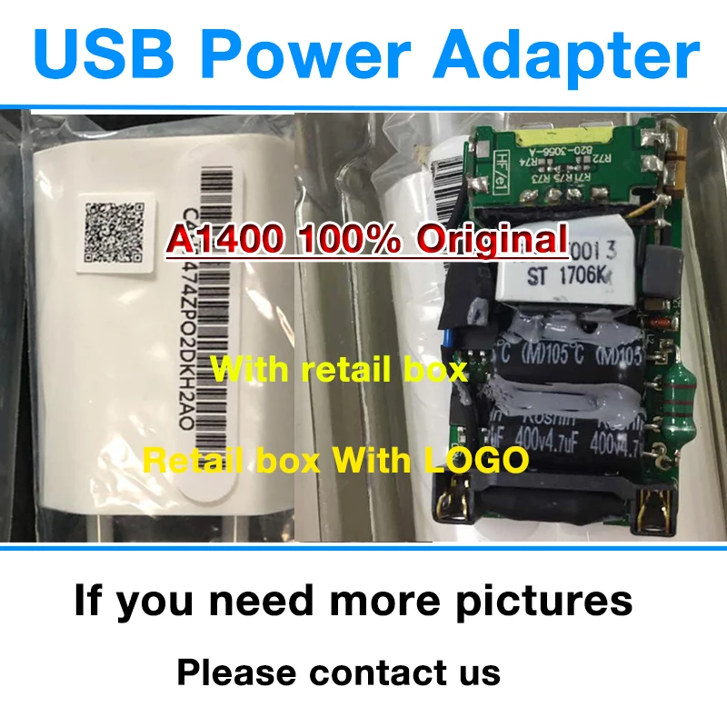 10pcs/lot 100% genuine original A1385 A1400 EU US Plug USB AC Power Adapter Wall Charger For i5 6 6s 7 8 PLUS X XS With box
10pcs/lot 100% genuine original A1385 A1400 EU US Plug USB AC Power Adapter Wall Charger For i5 6 6s 7 8 PLUS X XS With box