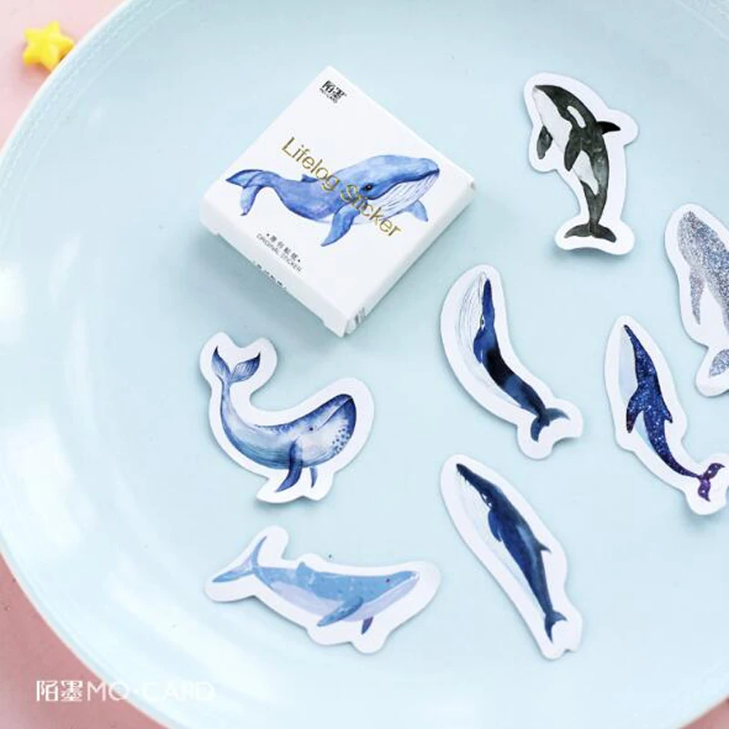 45pcs/pack Kawaii Whale Label Stickers Decorative Stationery Stickers Scrapbooking DIY Diary Album Stick Label School Supplies
45pcs/pack Kawaii Whale Label Stickers Decorative Stationery Stickers Scrapbooking DIY Diary Album Stick Label School Supplies