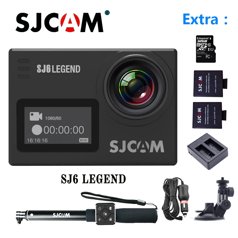 SJCAM SJ6 LEGEND WiFi Action camera 4K 24fps Notavek 96660 Ultra HD Sport Go Waterproof Pro Camera 2.0" Touch Sports Camera
SJCAM SJ6 LEGEND WiFi Action camera 4K 24fps Notavek 96660 Ultra HD Sport Go Waterproof Pro Camera 2.0" Touch Sports Camera