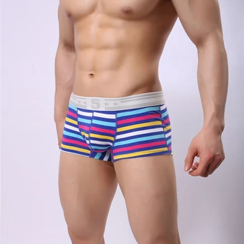 AIIOU Sexy Mens Underwear Cotton Boxer Pants Stripes Printed Soft Underpants Seamless Mens Casual Charming Sexy Boxer Shorts
AIIOU Sexy Mens Underwear Cotton Boxer Pants Stripes Printed Soft Underpants Seamless Mens Casual Charming Sexy Boxer Shorts
