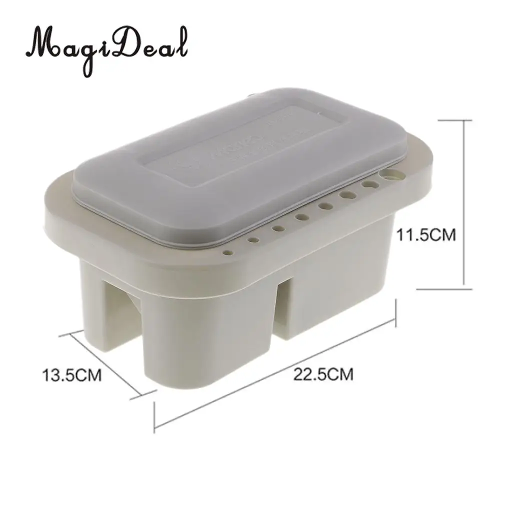 Multi-function Paint Brush Basin Brush Tub with Brush Holder and Palette