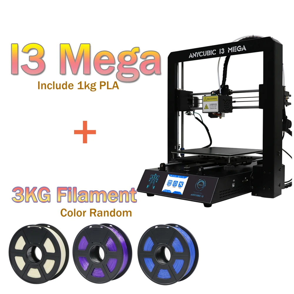 

ANYCUBIC I3 Mega 3D Printer Plus Size Full Metal Frame Lattice Platform Desktop Nozzle Industrial Grade Cheap FDM 3d Printer Kit