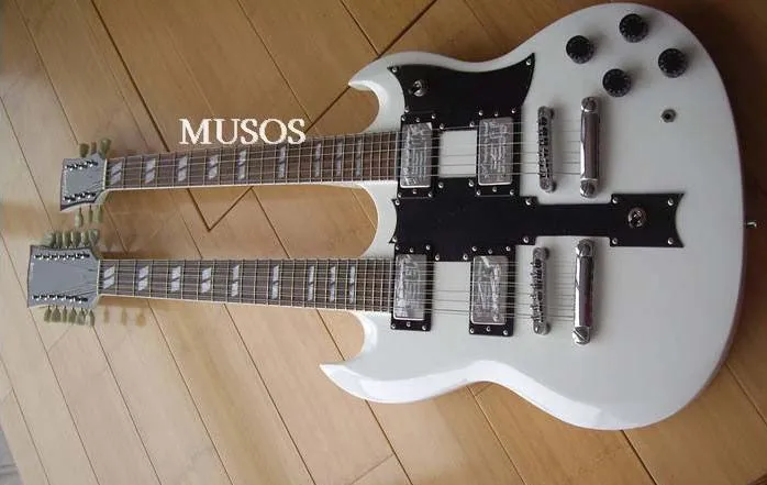China guitar factory custom new Top Quality Double neck Electric guitar white 1275 guitar Free shipping 8yue17
China guitar factory custom new Top Quality Double neck Electric guitar white 1275 guitar Free shipping 8yue17