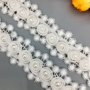 2 Yard Eyelash Rose Flower Pearl Lace Trim Ribbon Fabric Embroidered Applique Sewing Craft Crochet Wedding Dress Clothes
2 Yard Eyelash Rose Flower Pearl Lace Trim Ribbon Fabric Embroidered Applique Sewing Craft Crochet Wedding Dress Clothes