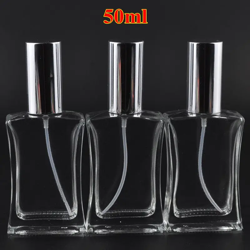10pcs/lot 50ml Square Glass Perfume Bottle Thick Empty Fragrance Clear Spray Packaging Refillable Bottles Atomizer
10pcs/lot 50ml Square Glass Perfume Bottle Thick Empty Fragrance Clear Spray Packaging Refillable Bottles Atomizer