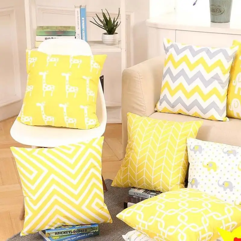 Modern Minimalist Yellow Gray Cushion Nordic Geometric Cushion Simple Stripes Giraffe Elephant Pillow For Living Room Sofa Chair
Modern Minimalist Yellow Gray Cushion Nordic Geometric Cushion Simple Stripes Giraffe Elephant Pillow For Living Room Sofa Chair