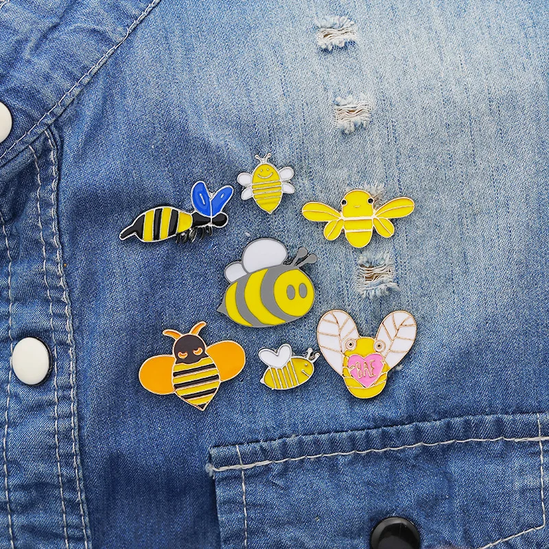 Fashion Brooches for Women Men Creative Cartoon Cute Yellow Bee Fly Insect Pins Brooch Kids Badge Accessories Enamel Pin Jewelry
Fashion Brooches for Women Men Creative Cartoon Cute Yellow Bee Fly Insect Pins Brooch Kids Badge Accessories Enamel Pin Jewelry