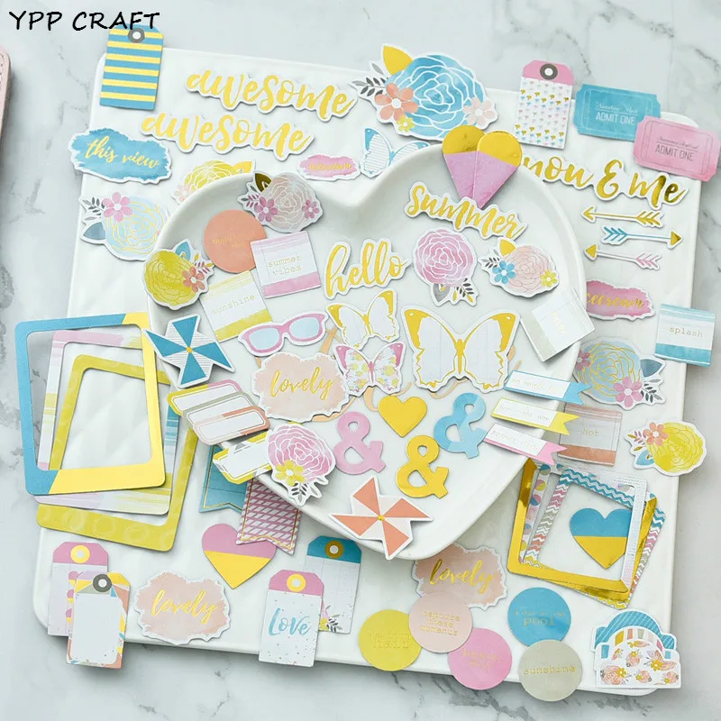 YPP CRAFT 70pcs Summer Vibes Colorful Cardstock Die Cuts for Scrapbooking Happy Planner/Card Making/Journaling Project
YPP CRAFT 70pcs Summer Vibes Colorful Cardstock Die Cuts for Scrapbooking Happy Planner/Card Making/Journaling Project