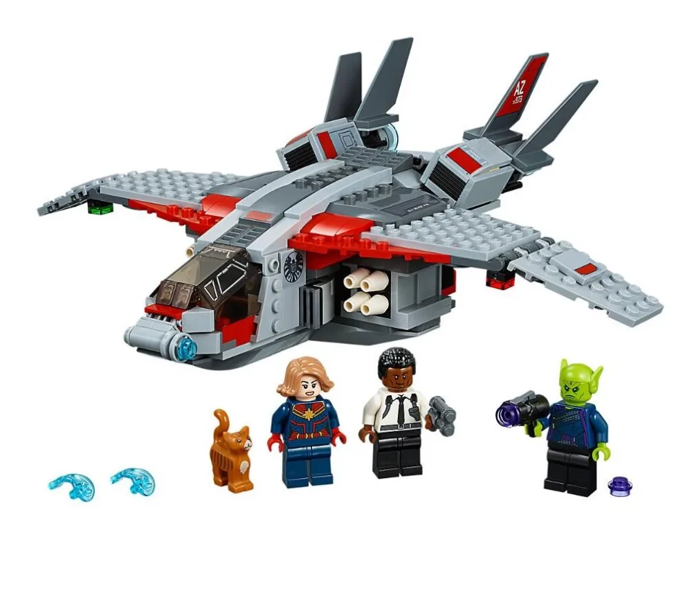 07117 Super Hero Captain Marvel and The Skrull Attack Nick Fury Save Goose Building Blocks Toys Compatible With Legoings 76127
07117 Super Hero Captain Marvel and The Skrull Attack Nick Fury Save Goose Building Blocks Toys Compatible With Legoings 76127