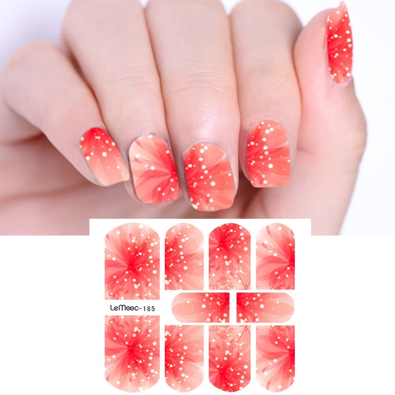 LEMOOC 1 Sheet Colorful Water Decal Nail Stickes Nail Transfer Sticker Christmas Flowers Designs 29 Patterns Nail Art Decoration
LEMOOC 1 Sheet Colorful Water Decal Nail Stickes Nail Transfer Sticker Christmas Flowers Designs 29 Patterns Nail Art Decoration