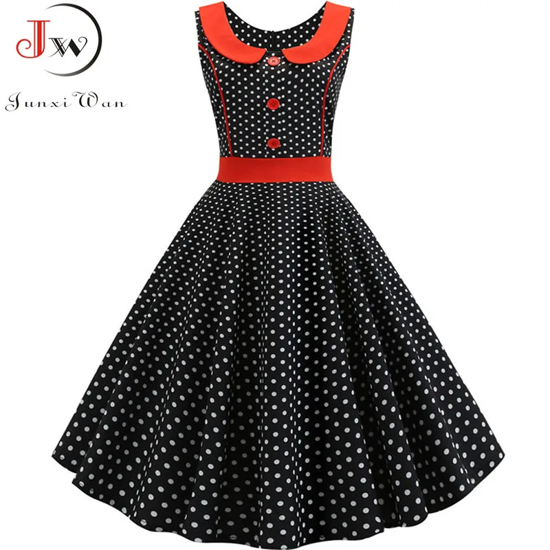 Black Polka Dot Printed Vintage Dress Women 2019 Summer Retro 50s 60s Pin Up Rockabilly Party Dress Robe Vestidos Plus Size
Black Polka Dot Printed Vintage Dress Women 2019 Summer Retro 50s 60s Pin Up Rockabilly Party Dress Robe Vestidos Plus Size