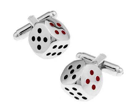 Men Gift Dice Cuff Links Wholesale&retail Silver Color Copper Material Novelty Casino Dice Design
Men Gift Dice Cuff Links Wholesale&retail Silver Color Copper Material Novelty Casino Dice Design