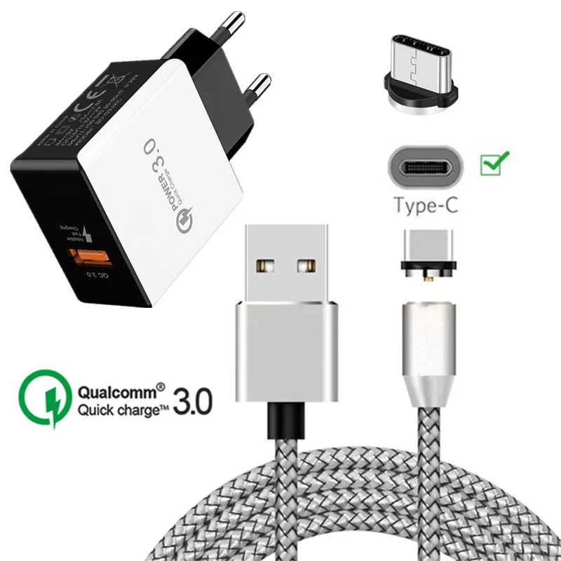 Magnetic USB Cable QC 3.0 Fast Charger Type C Magnet Charging Wire for Samsung galaxy A20 A30 A40 A50 A70 A80 A8 A9 S8 S9 S10 C9
Magnetic USB Cable QC 3.0 Fast Charger Type C Magnet Charging Wire for Samsung galaxy A20 A30 A40 A50 A70 A80 A8 A9 S8 S9 S10 C9