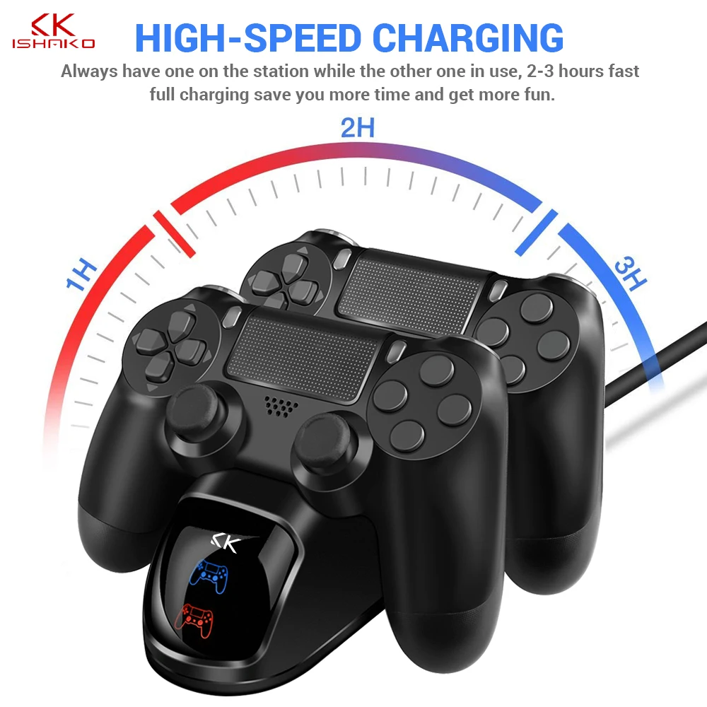 Charging Dock For PS4 Controller,Dual Charger with Charging Status Display Screen for PlayStation 4/PS4 Slim/PS4 Pro Controller
Charging Dock For PS4 Controller,Dual Charger with Charging Status Display Screen for PlayStation 4/PS4 Slim/PS4 Pro Controller