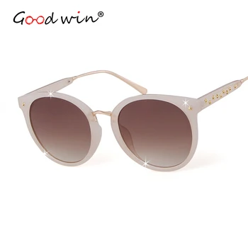 Good Win Women Fashion Sunglasses Round Star Glasses Sun Frame Gradient Black Sun Glasses For Women Mens UV400 zonnebril vrouwen
Good Win Women Fashion Sunglasses Round Star Glasses Sun Frame Gradient Black Sun Glasses For Women Mens UV400 zonnebril vrouwen