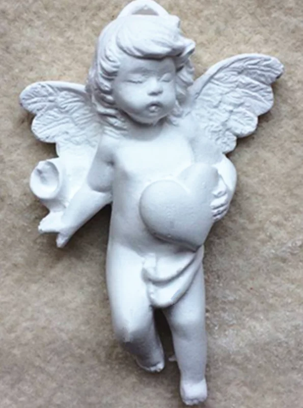 Angel boy silicone soap mold aromatherapy gypsum hanging craft making DIY Heart Soap making mold
Angel boy silicone soap mold aromatherapy gypsum hanging craft making DIY Heart Soap making mold