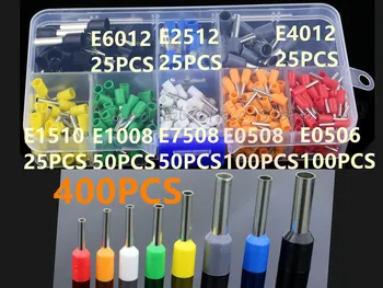 400pcs 8 Size 8 Color Wire Copper Crimp Connector Insulated Cord Pin End Terminal Kit Set
400pcs 8 Size 8 Color Wire Copper Crimp Connector Insulated Cord Pin End Terminal Kit Set