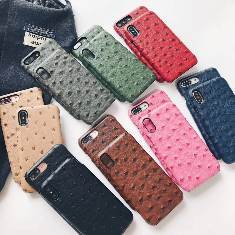 Luxury brand ostrich leather Vintage Busines hard phone case for iphone 6 6s 7 8 plus X XR XS MAX woman man back coque
Luxury brand ostrich leather Vintage Busines hard phone case for iphone 6 6s 7 8 plus X XR XS MAX woman man back coque