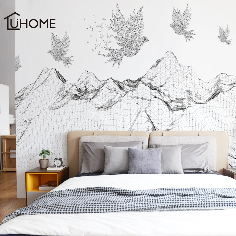 Large Mountain Geometric Flying Bird Wall Stickers for Living Room Bedroom Self-adhesive Wallpaper 3d Modern Removable Decor
Large Mountain Geometric Flying Bird Wall Stickers for Living Room Bedroom Self-adhesive Wallpaper 3d Modern Removable Decor