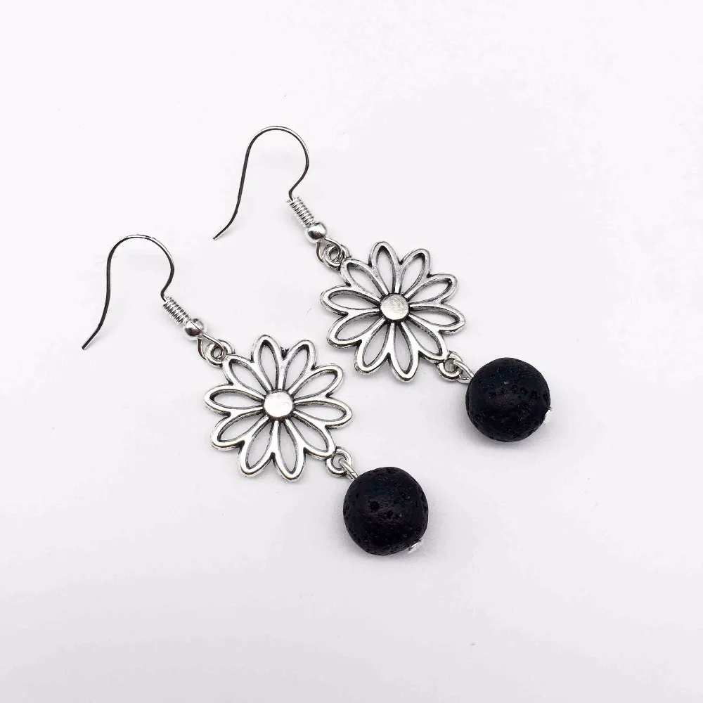 1pair Lava Stone Essential Oil Diffuser Earrings Aromatherapy Jewelry Vintage Lava Stone Flower Aroma Diffuser Earrings
1pair Lava Stone Essential Oil Diffuser Earrings Aromatherapy Jewelry Vintage Lava Stone Flower Aroma Diffuser Earrings