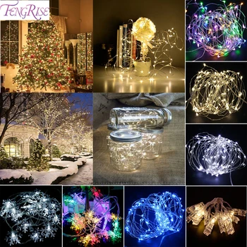 FENGRISE LED Lights Wedding Decoration Light Copper Wire String Fairy Light Birthday Party Decoration New Year Event Supplies
FENGRISE LED Lights Wedding Decoration Light Copper Wire String Fairy Light Birthday Party Decoration New Year Event Supplies