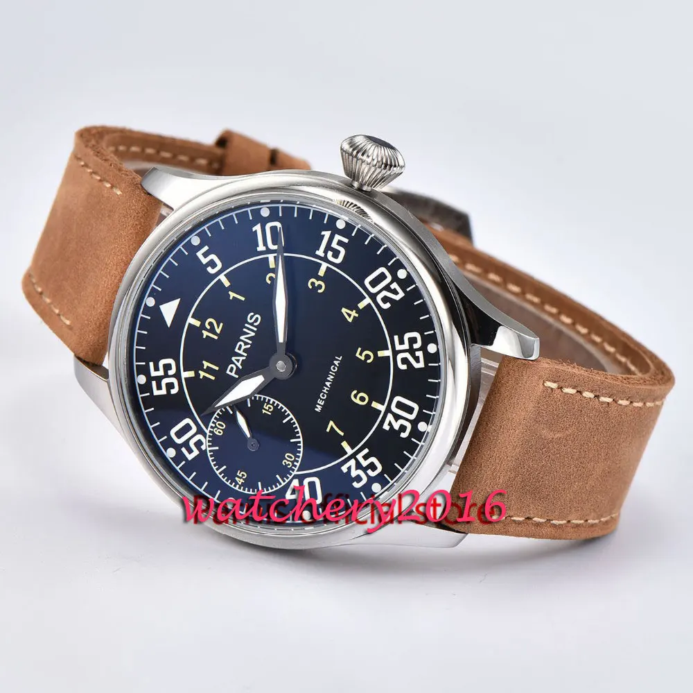 44mm parnis Black Dial Stainless Steel case Luminous Hands top brand Luxury 6497 hand winding mechanical men's Wristwatch
44mm parnis Black Dial Stainless Steel case Luminous Hands top brand Luxury 6497 hand winding mechanical men's Wristwatch