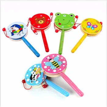 1 Pc Baby Kids Children Shaking Wooden Rattle Drum Musical Hand Bell Drum Toy Early Childhood Educational Learning Rattles Toy
1 Pc Baby Kids Children Shaking Wooden Rattle Drum Musical Hand Bell Drum Toy Early Childhood Educational Learning Rattles Toy
