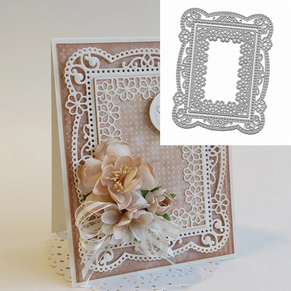 13.7x10.7CM Small Frame Making Scrapbook Greeting Card Hollow Metal Cutting Dies Stencil Frame Embossing Template DIY
13.7x10.7CM Small Frame Making Scrapbook Greeting Card Hollow Metal Cutting Dies Stencil Frame Embossing Template DIY