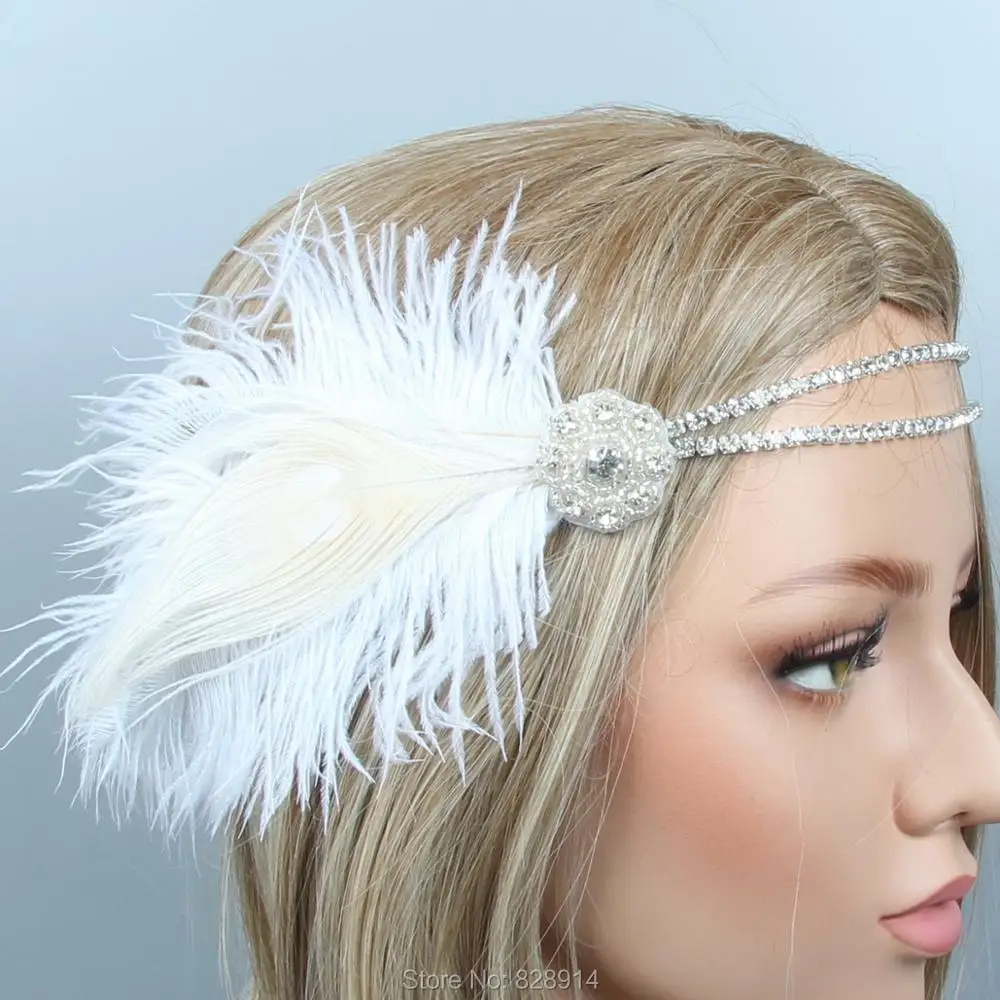 Factory Wholesale 1920's Gatsby Flapper Headpiece Crystal Bride Headpiece Ivory Feather Headband Bridal Crown HS10271
Factory Wholesale 1920's Gatsby Flapper Headpiece Crystal Bride Headpiece Ivory Feather Headband Bridal Crown HS10271